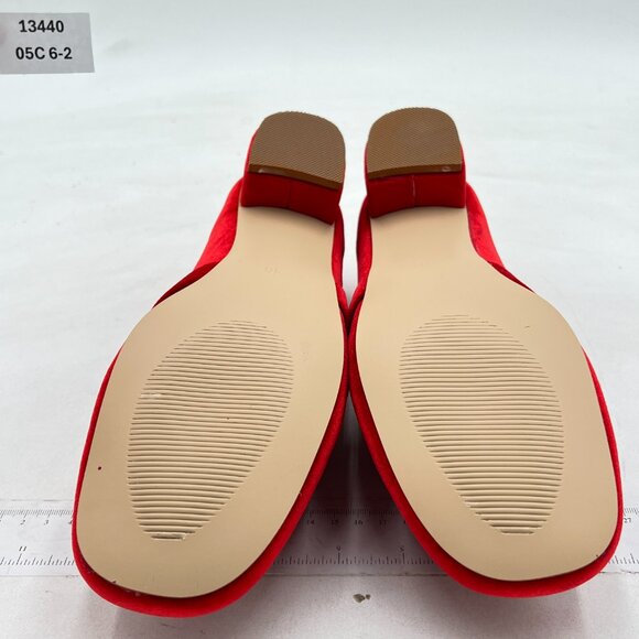 Elegant Red Women's Loafers - Picture 6 of 6